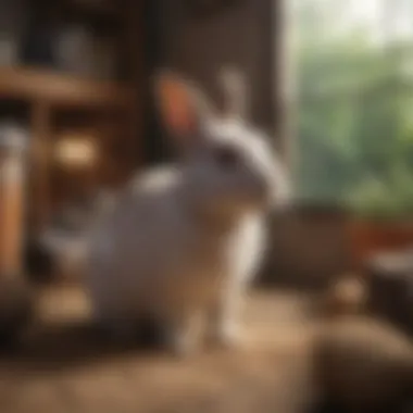 Creating a Comfortable Space for Your Indoor Rabbit A serene indoor space featuring a cozy rabbit enclosure.
