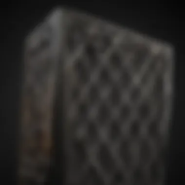 Close-up of a HEPA filter showcasing its filtration capabilities