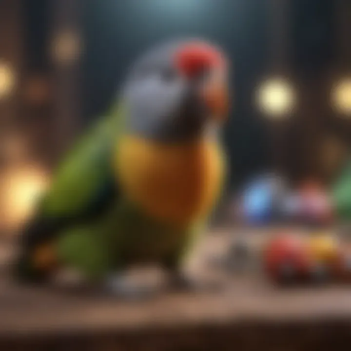 A chart displaying various species of pocket parrots and their market prices.