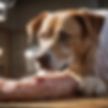 Dr. Keller performing a veterinary procedure on a pet