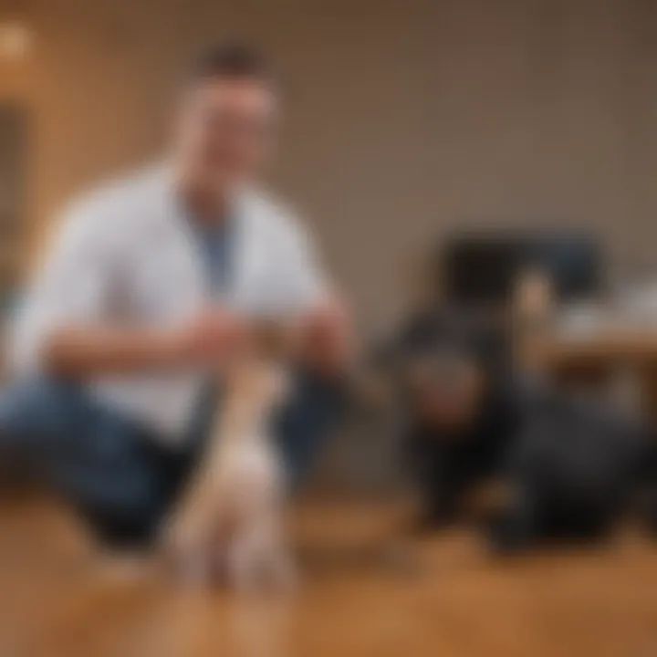 Dr. Rich educating pet owners in a workshop