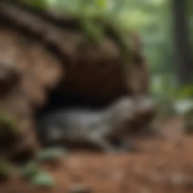 Materials used in constructing reptile hideaways