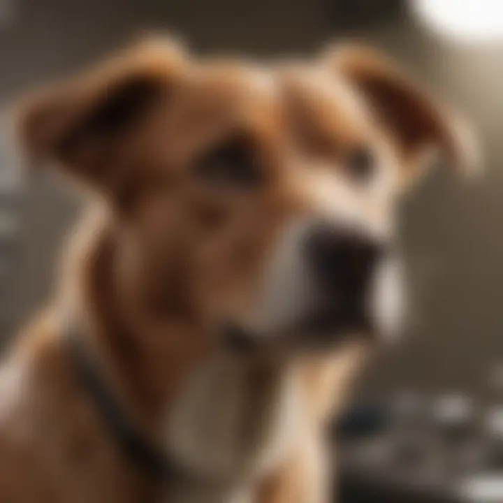 A healthy pet during a check-up