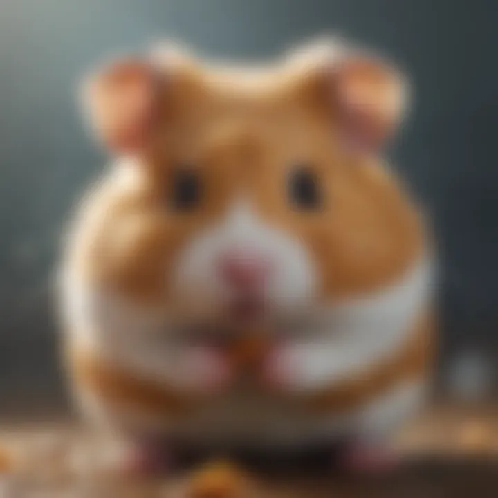 Illustration of a healthy hamster