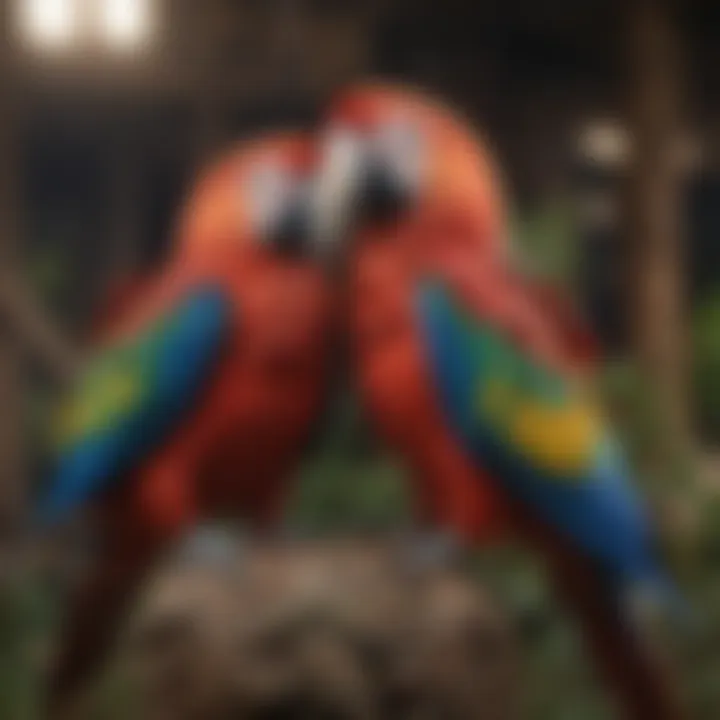 Rescue organization caring for macaws