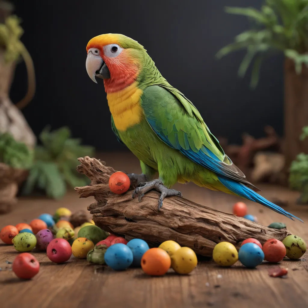 Picture of Enhancing Parakeet Well-being with Foraging Toys